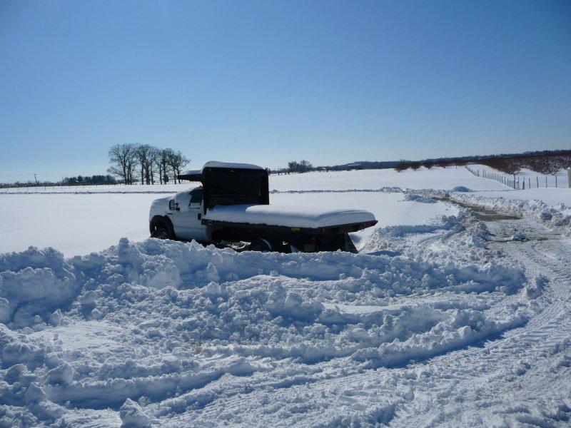 snow farm parking lot